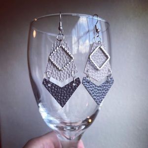 Handmade Double Linked Earings